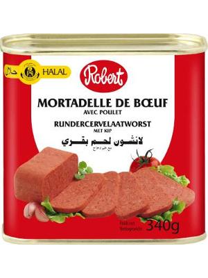 Robert Mortadella Boeuf Poulet Halal 340g