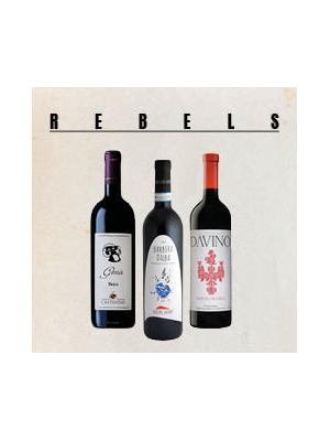 pacquet de vins Rebels 3 x 75 cl