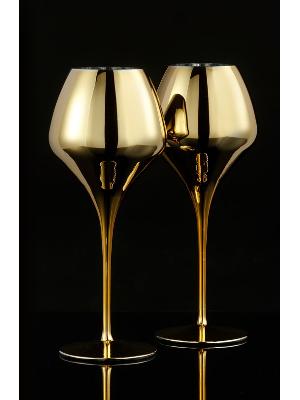 Bottega Magnifico Gold Wine Glass 650