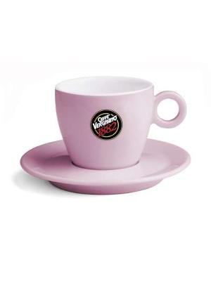 Vergnano Tazza+ Piatto Cappuccino Pink Matt
